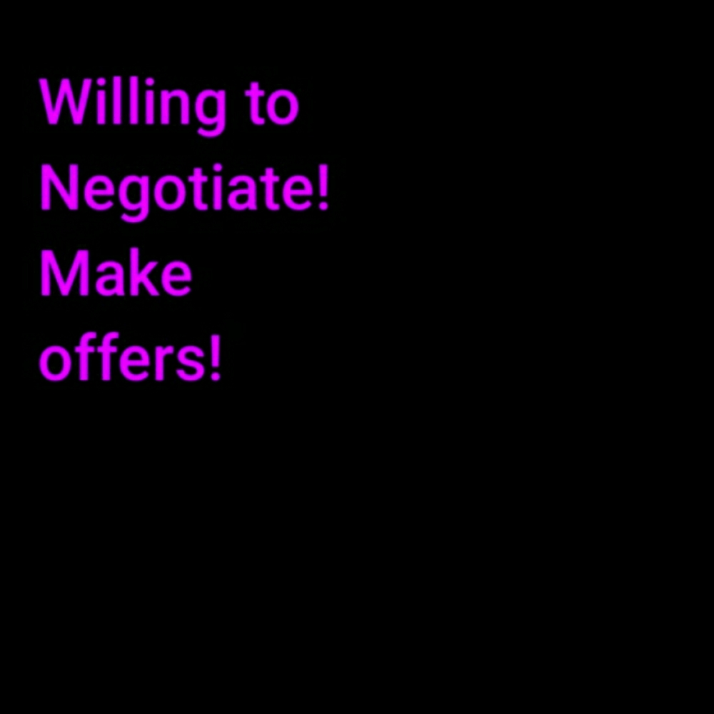 Willing to negotiate all items